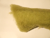 kártolt nemezelő gyapjú színes bergschaf (világos zöld) - 10 dkg-os csomag